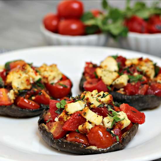 Goat Cheese Stuffed Portobello