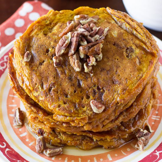 Pumpkin Spice Buttermilk Pancakes
