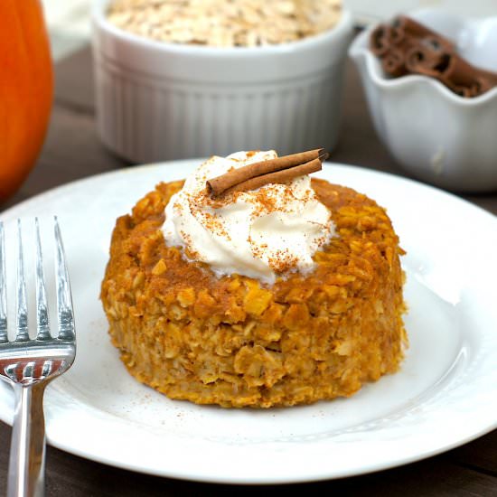 Pumpkin Pie Baked Oatmeal