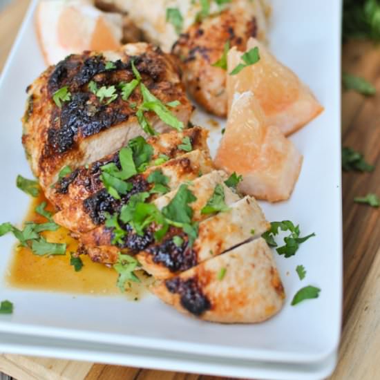 Grapefruit Glazed Turkey Tenderloin