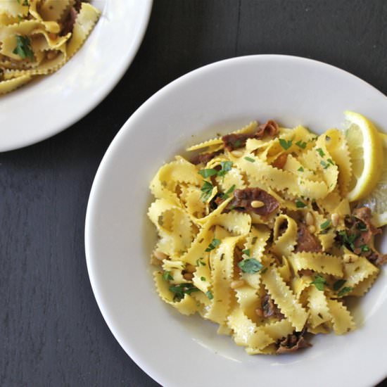 Pappardelle with Pine Nuts