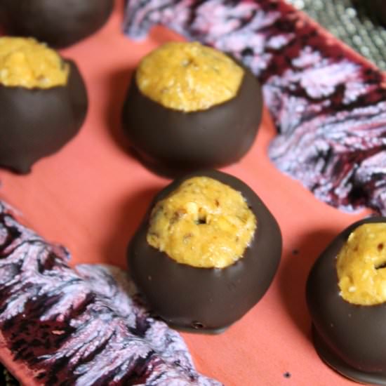 Healthy Buckeye Granola Bites