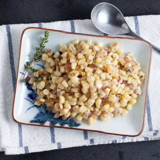 Simple Sauteed Fresh Corn