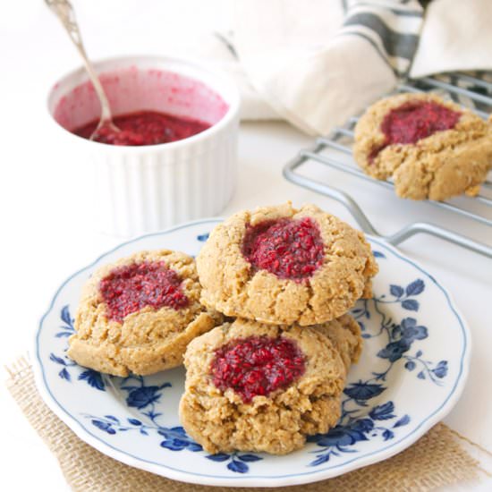 Peanut Butter & Chia Jelly Cookies
