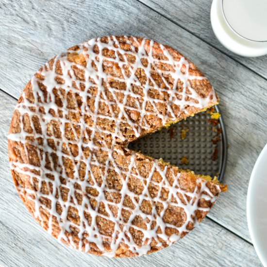 Pumpkin Cream Cheese Crumble Cake