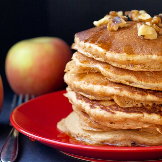 Whole Wheat Apple Pancakes
