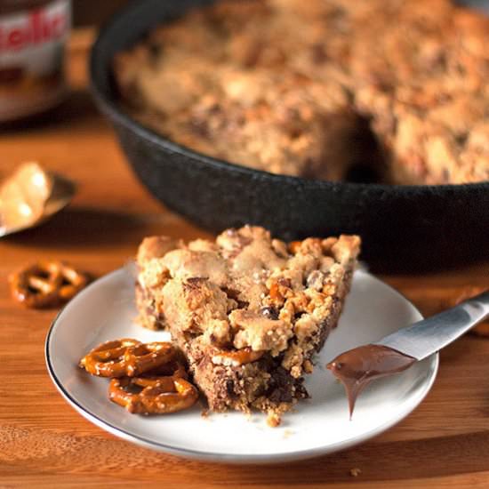 Peanut Butter Skillet Cookie