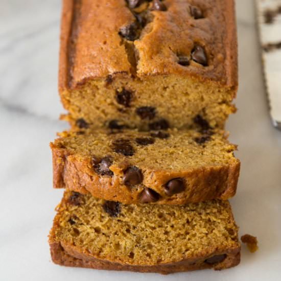 Chocolate Chip Pumpkin Bread