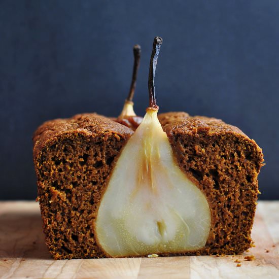 Pumpkin Bread w/ Bosc Pears