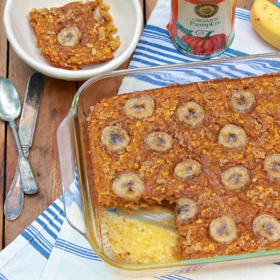 Whole-Can-of-Pumpkin Baked Oatmeal