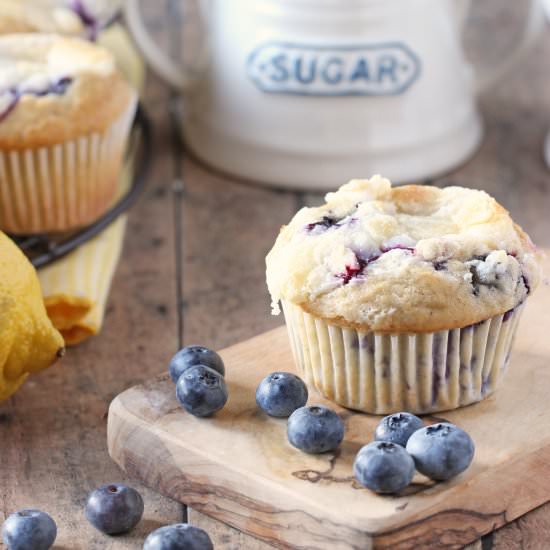 Blueberry Lemon Cream Cheese Muffin