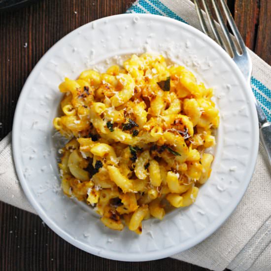 Pan Fried Butternut Squash Pasta