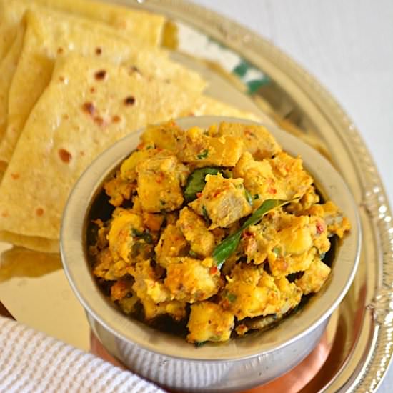 Raw-banana / Plantain Subzi