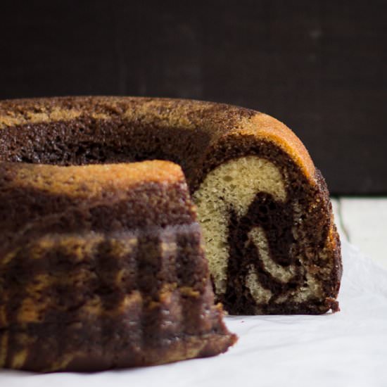 Eggless Chocolate Zebra Cake