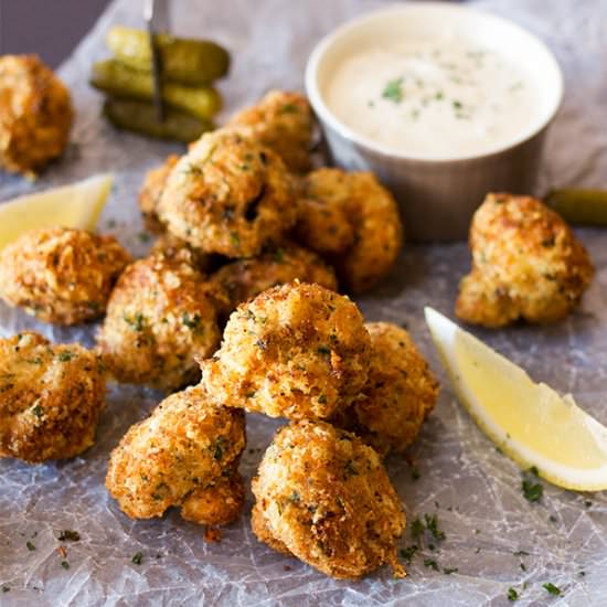 Coconut & Parmesan Crumbed Mushroom