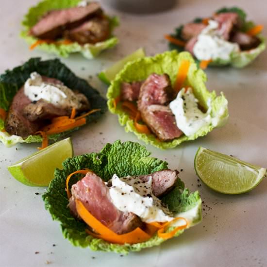 Savoy Cabbage & Beef Bites
