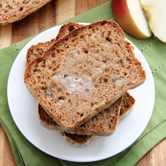Apple Cider English Muffin Bread