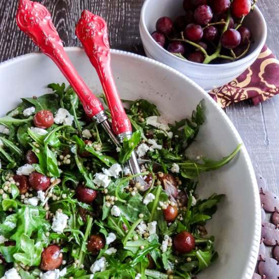 Roasted Grape and Sorghum Salad