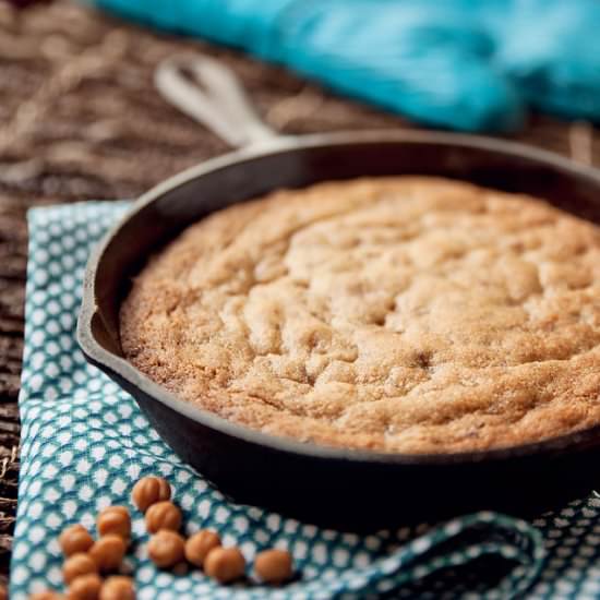 Caramel Toffee Blonde Brownies