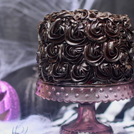 Red Velvet Halloween Cake