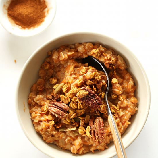Vegan Sweet Potato Pie Oats