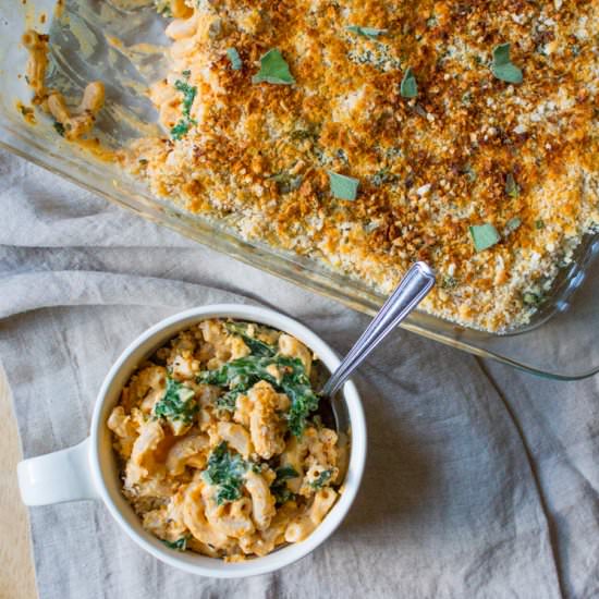 Sweet Potato & Kale Mac N’ Cheese