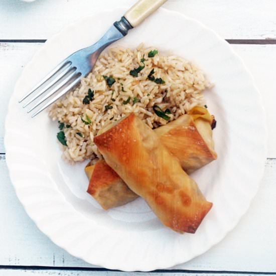 Baked Shrimp Egg Rolls