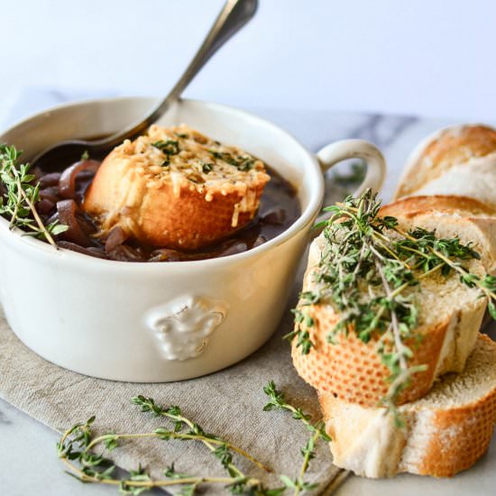 Single Lady French Onion Soup