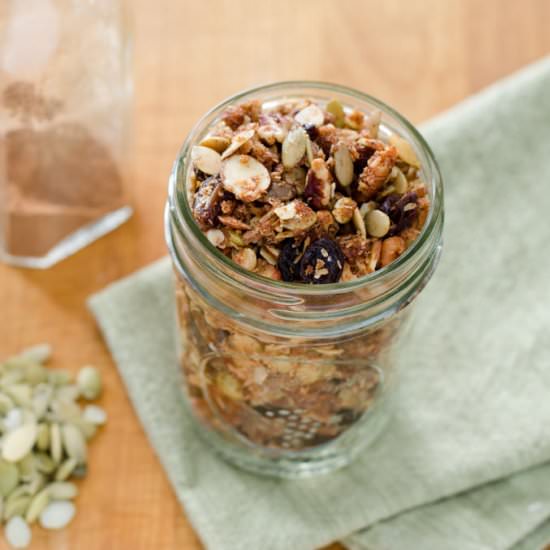 Cinnamon Raisin Spice Paleo Granola