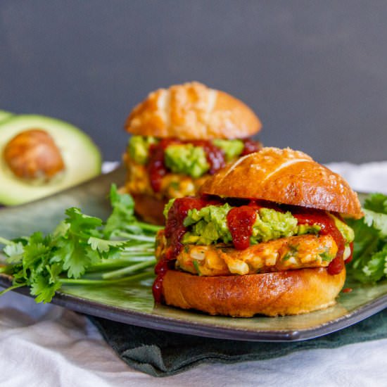 Corn Fritter Sliders with Avocado
