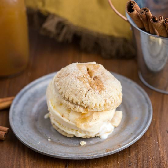 Apple Hand Pie Ice Cream Sandwich