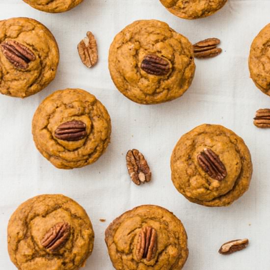 Whole Grain Maple Pumpkin Muffins