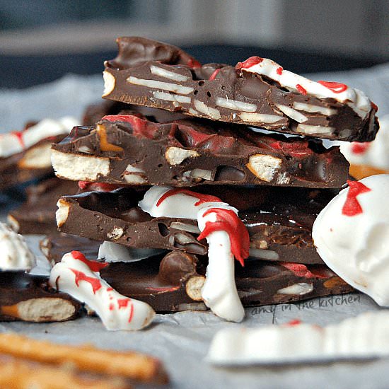Bloody Boneyard Chocolate Bark