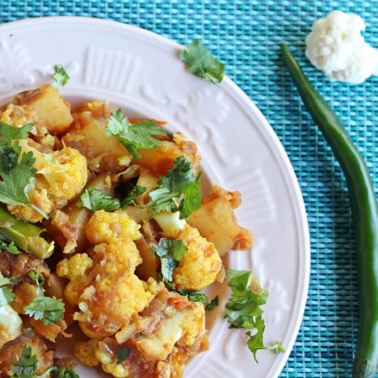 Spiced Cauliflower and Potato