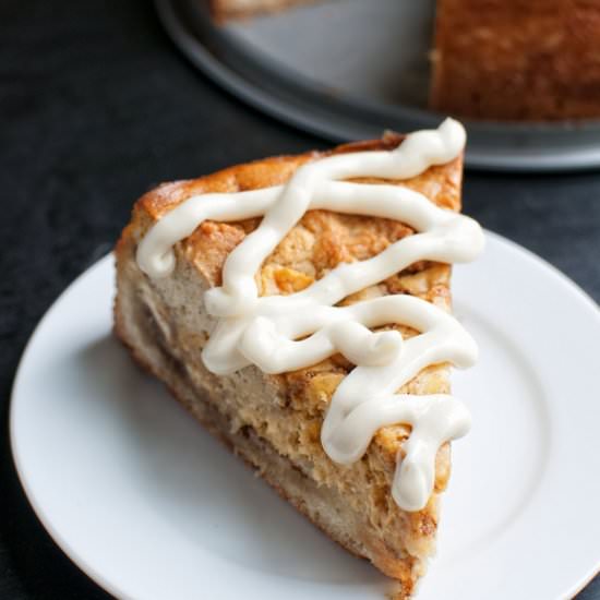 Pumpkin Cinnamon Roll Cheesecake