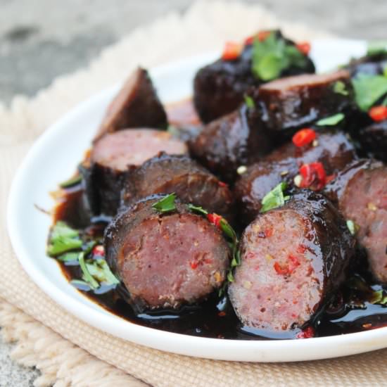 Bratwurst Sausage Balsamic Vinegar