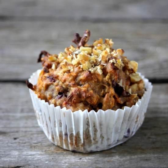 Healthy Carrot Cake Muffins