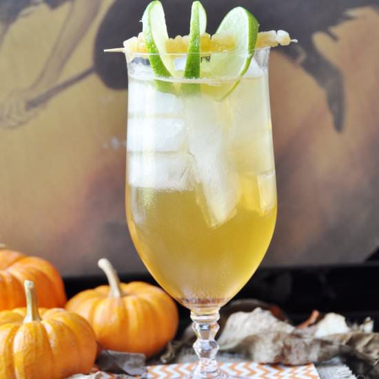 Dark and Stormy Cocktail