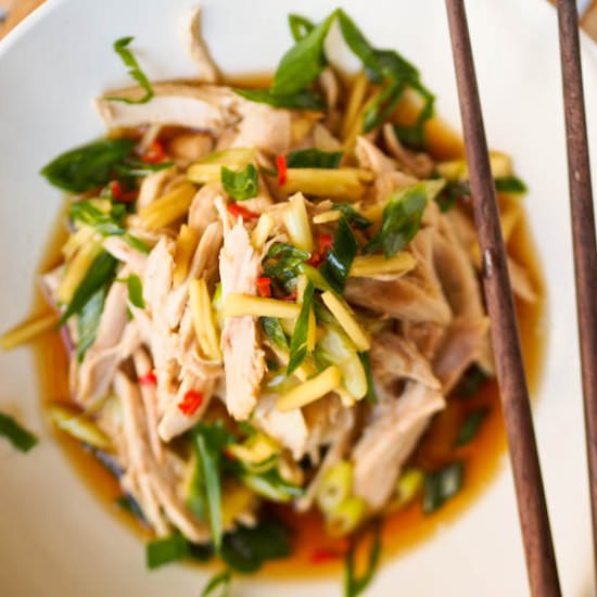 Shredded Chicken with Asian Ginger