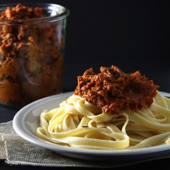 Oven Dried Tomato Pesto Pasta