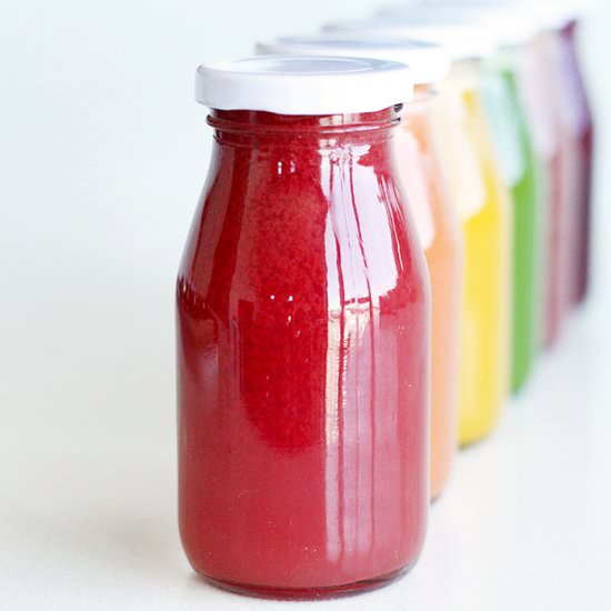 Cold Pressed Rainbow Juices!