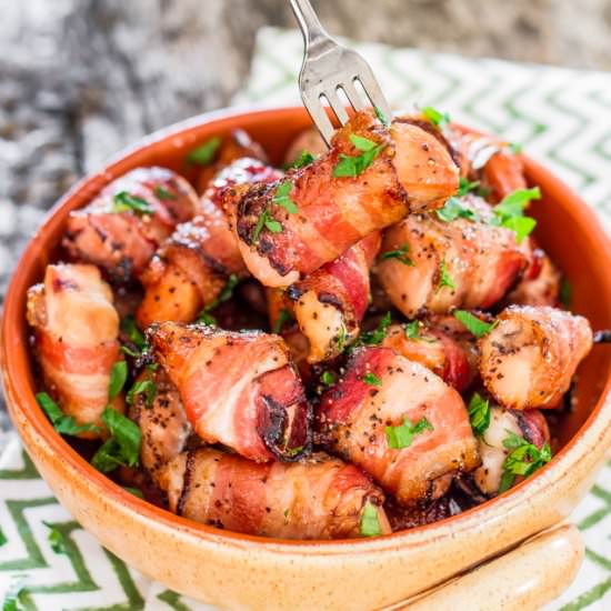Sweet Chicken Bacon Bites