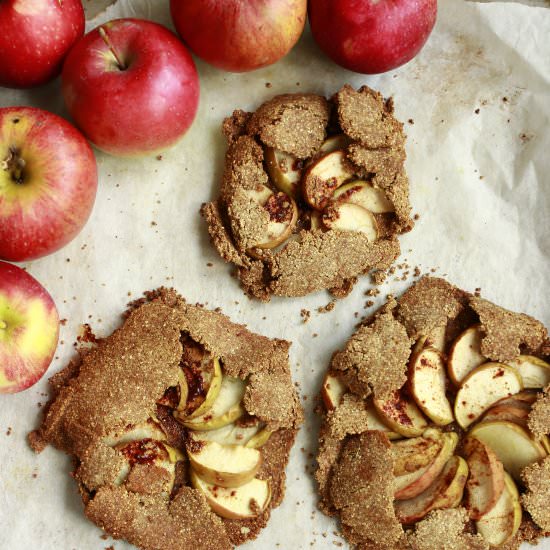 Gingerbread Apple Galettes (Vegan)