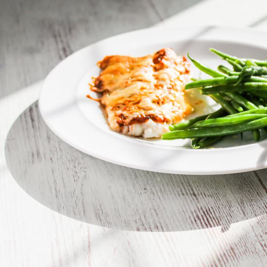 Baked Fish with Pesto