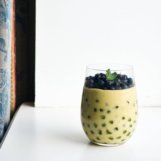 Coconut tapioca pudding