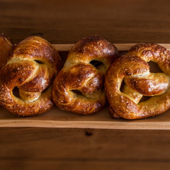 Amish-style soft Pretzels