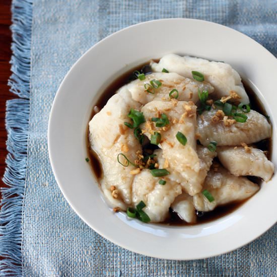 Steamed Cream Dory in Light Soy