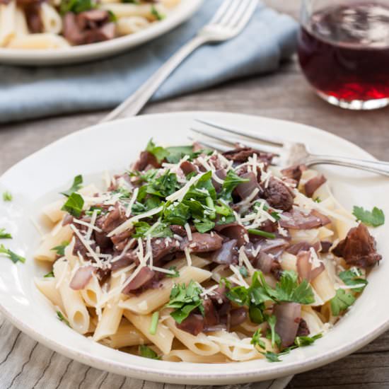 Penne With Chanterelle Mushrooms