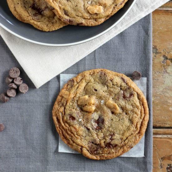 Peanut choc chip cookies