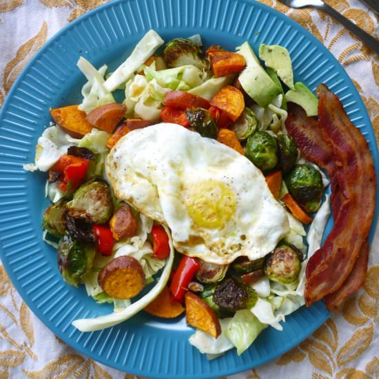 Brussels Sprout Breakfast Hash